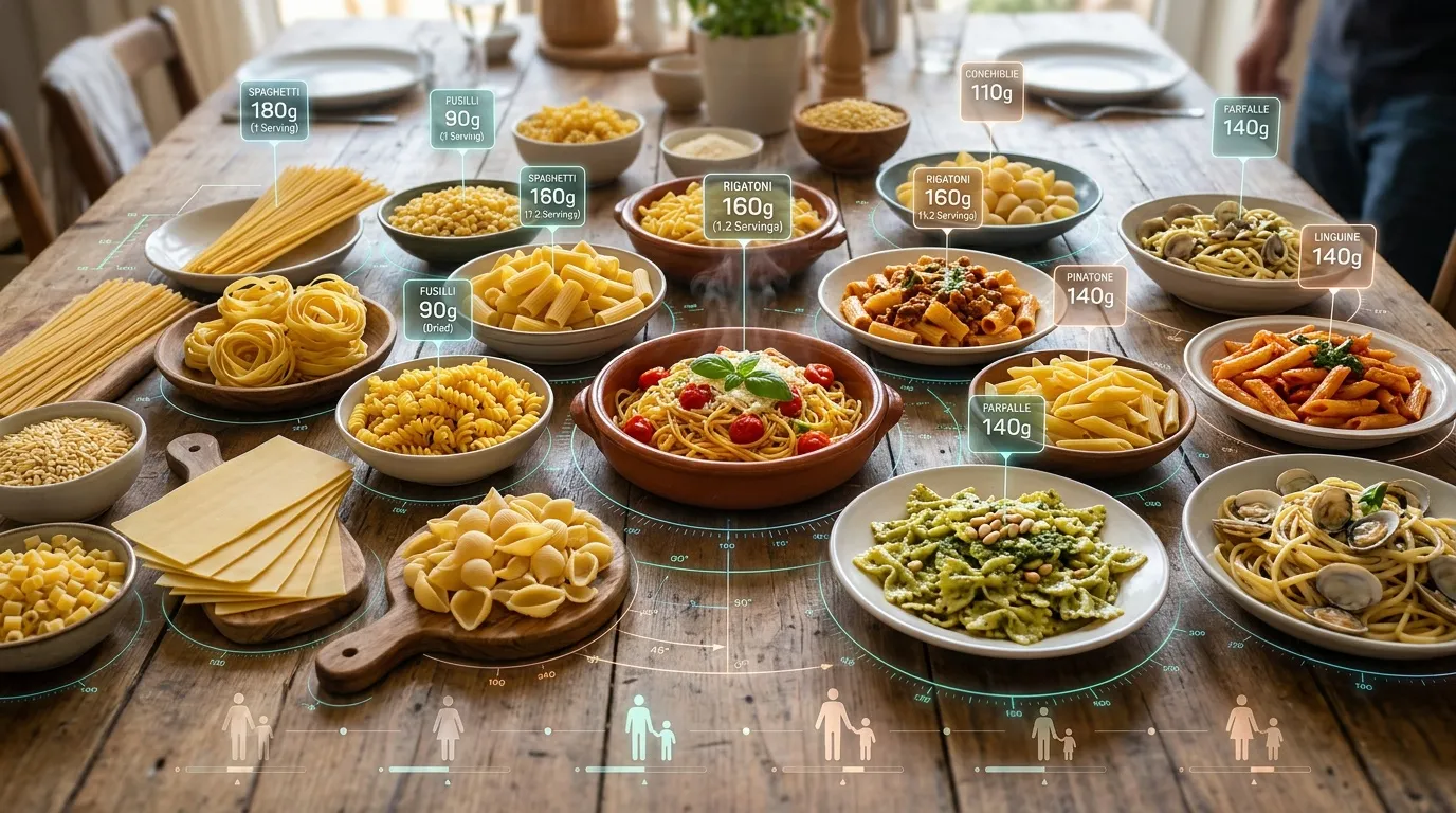 Variétés de pâtes : tous les types et formes